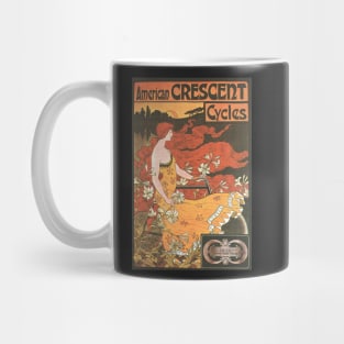 American Crescent Cycles - Vintage Bicycle Poster from 1899 Mug